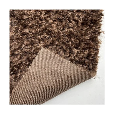 Polyester lockigt pälstyg