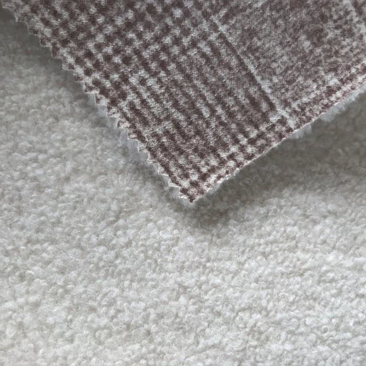 Polyester Sherpa Suede Fabric