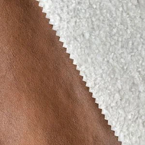 Micro Suede With Lamb Fur Fabric